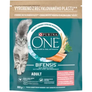 Purina ONE Adult Bifensis (lazac,gabona) száraztáp felnőtt macskák részére (800g)