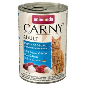Animonda Carny Adult (tőkehal,petrezselyemgyökér) konzerv - Felnőtt macskák részére (400g)