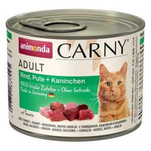 Animonda Carny Adult (marha,pulyka,nyúl) konzerv - Felnőtt macskák részére (200g)