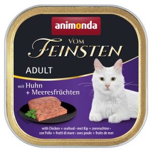 Animonda Vom Feinsten Adult (csirke, tengergyümölcseivel) alutálkás - Felnőtt macskák részére (100g)