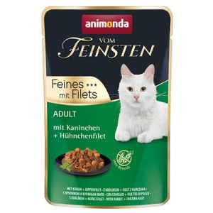 Animonda Vom Feinsten Feines Filets (nyúl, csirkemellfilé) alutasakos macskák részére (85g)