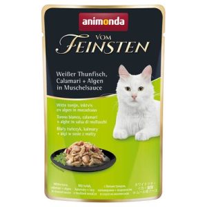 Animonda Vom Feinsten Pouch (tonhal,tintahal,alga,kagylószószban) alutasakos - Felnőtt macskák részére (50g) 18db