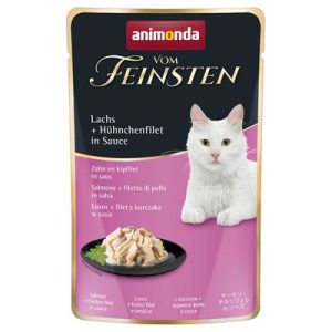 Animonda Vom Feinsten Pouch (lazac,csirkemell szószban) alutasakos - Felnőtt macskák részére (50g) 18db