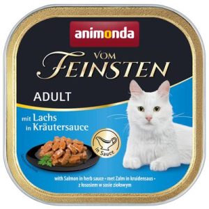Animonda Vom Feinsten No Grain (lazac-gyógynövény mártással) alutálkás -Felnőtt macskák részére (100g)