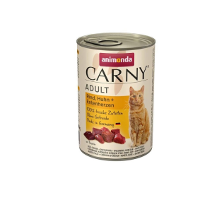 Animonda Carny Adult (marha,csirke,kacsaszív) konzerv - Felnőtt macskák részére (800g)
