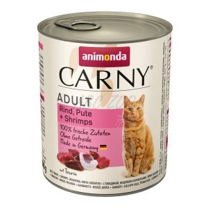 Animonda Carny Adult (marha,pulyka,garnélarák) konzerv - Felnőtt macskák részére (800g)