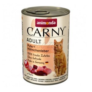 Animonda Carny Adult (pulyka,csirkemáj) konzerv - Felnőtt macskák részére (400g)