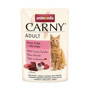 Animonda Carny Adult (marha,pulyka,garnélarák) alutasakos - Felnőtt macskák részére (85g)