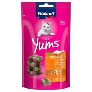 Vitakraft Cat Yums Snack - puha jutalomfalat (lazaccal) macskák részére (40g)